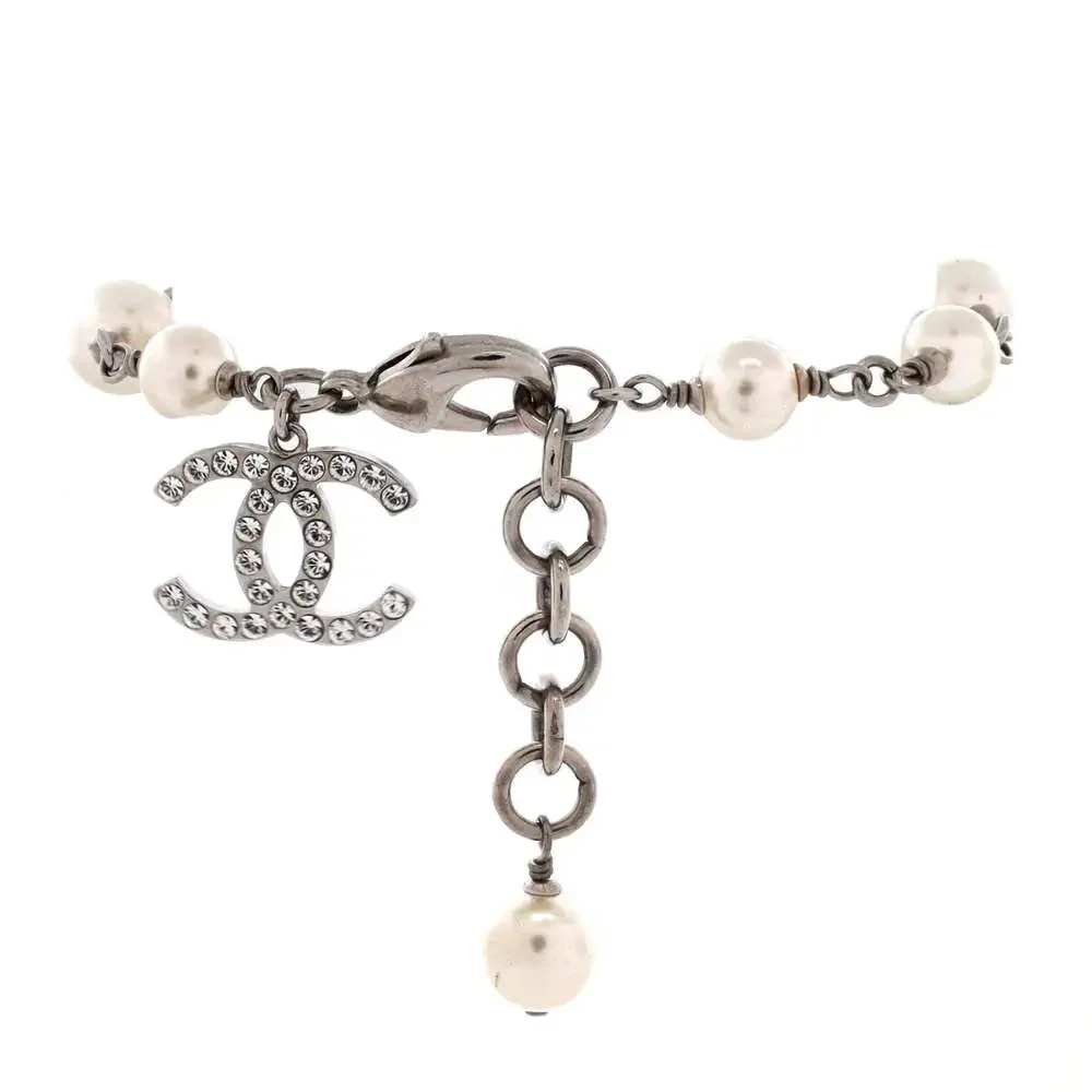 Chanel Cc Charm Bracelet Metal With #255016C59B - Picture 2 of 3